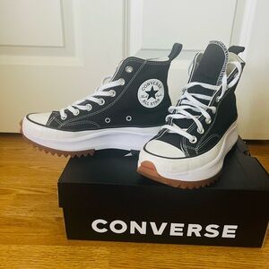 Converse Black and White Run Star Hike High-Tops